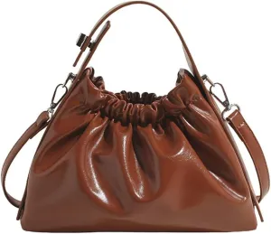 Stylish Handbag for Women Shoulder Bags Crossbody Bags Chic Ruffled Cloud Bags Satchel Purse Travel Bags Work Bags