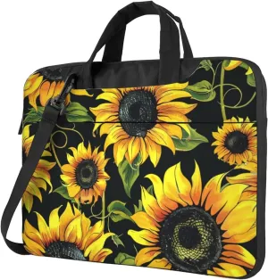 Stylish Sunflower Laptop Tote Bag Travel Business Computer Bag Work Bag for Men Women