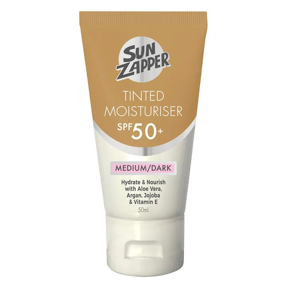 Sun Zapper Tinted Moisturiser SPF 50  Medium/ Dark