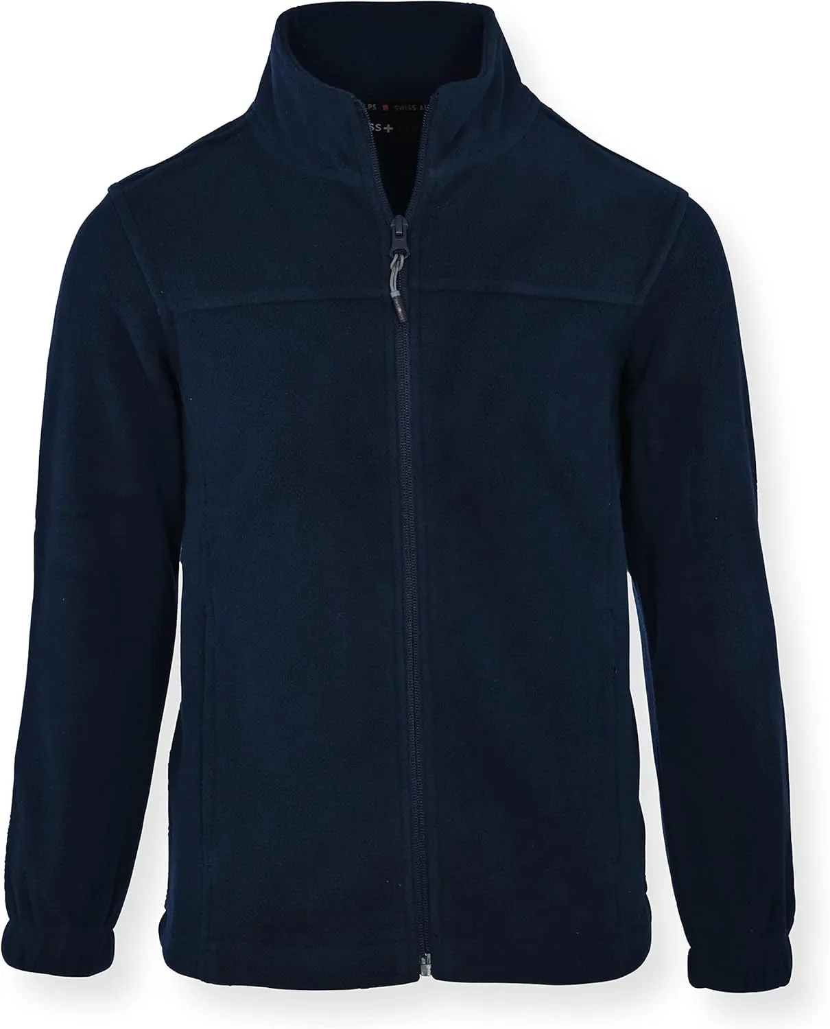 Swiss Alps Kids Boy's Full Zip Polar Fleece Jacket Ultra Soft Warm Comfortable Fabric With Zippered Hand Pockets