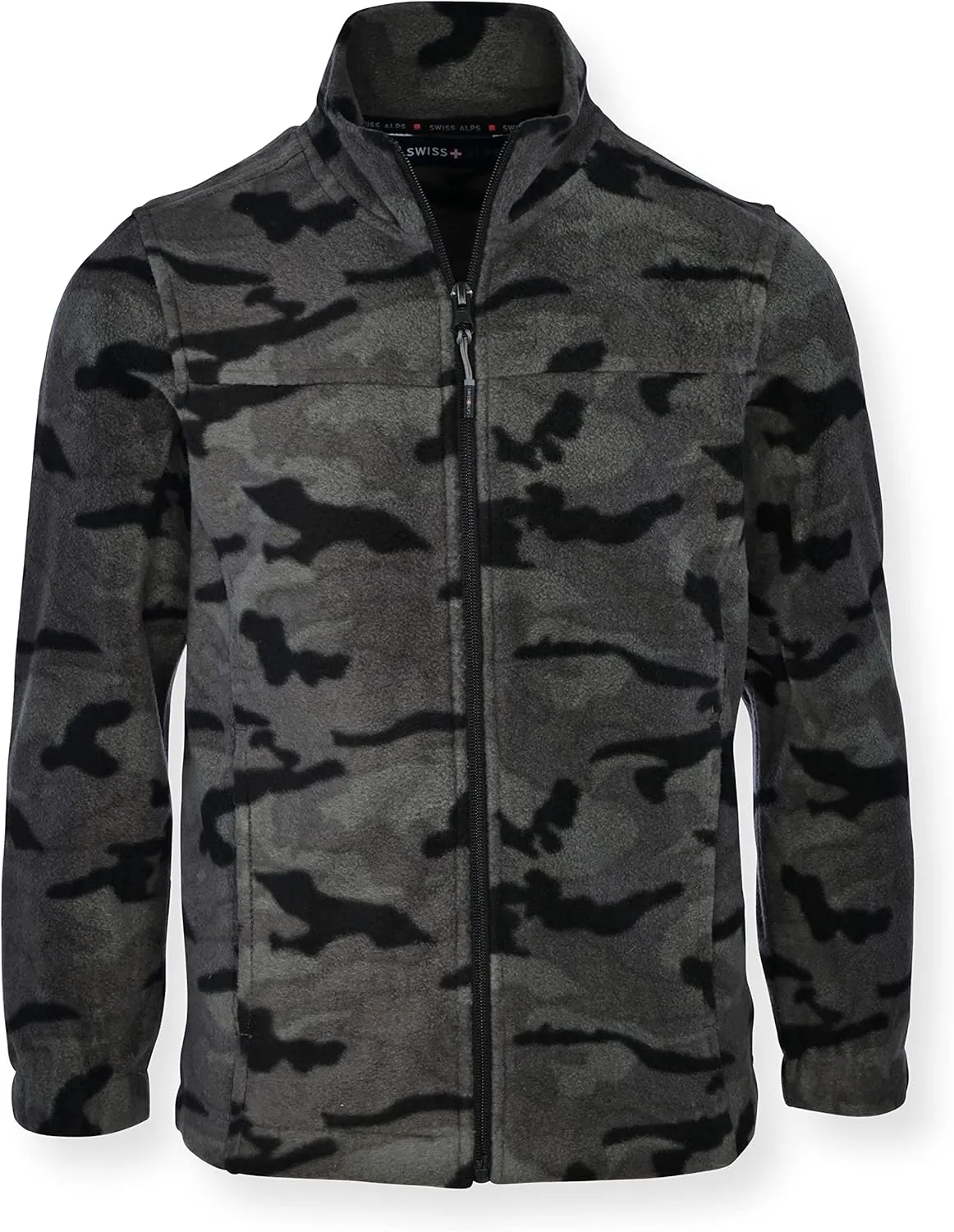 Swiss Alps Kids Boy's Full Zip Polar Fleece Jacket Ultra Soft Warm Comfortable Fabric With Zippered Hand Pockets