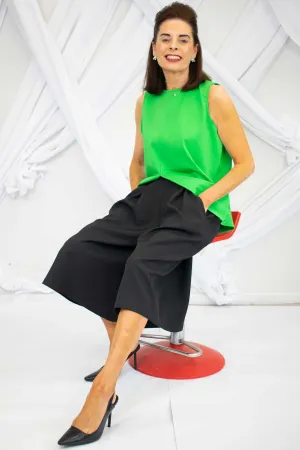 Tanya Tailored Culottes in Classic Black