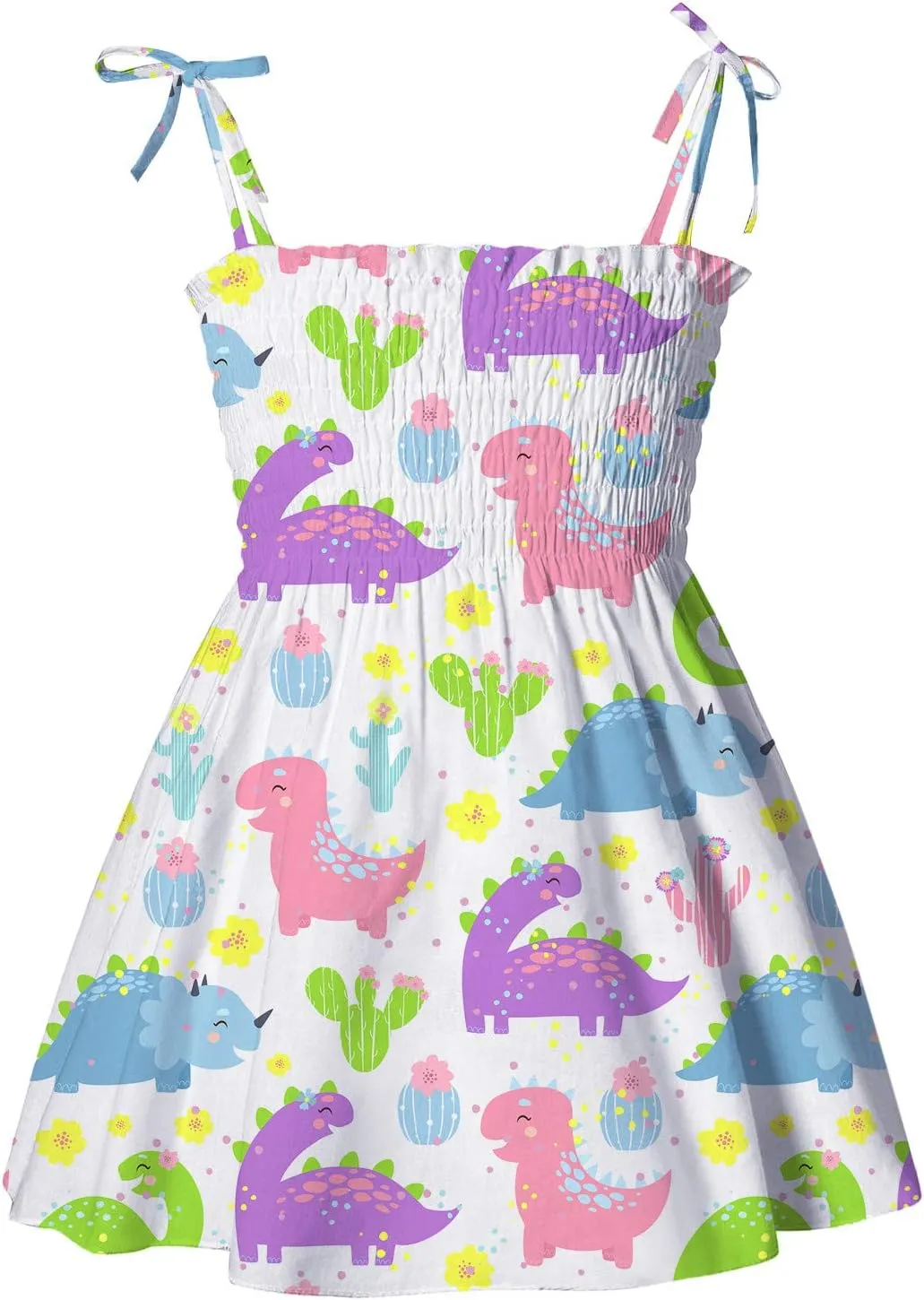 Toddler Girl Sleeveless Kids Beach Dresses Sunflower Slip Dress Floral Beach Dress Clothes