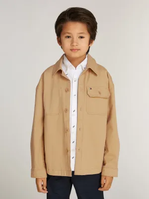 Tommy Hilfiger Boys Beige Overshirt