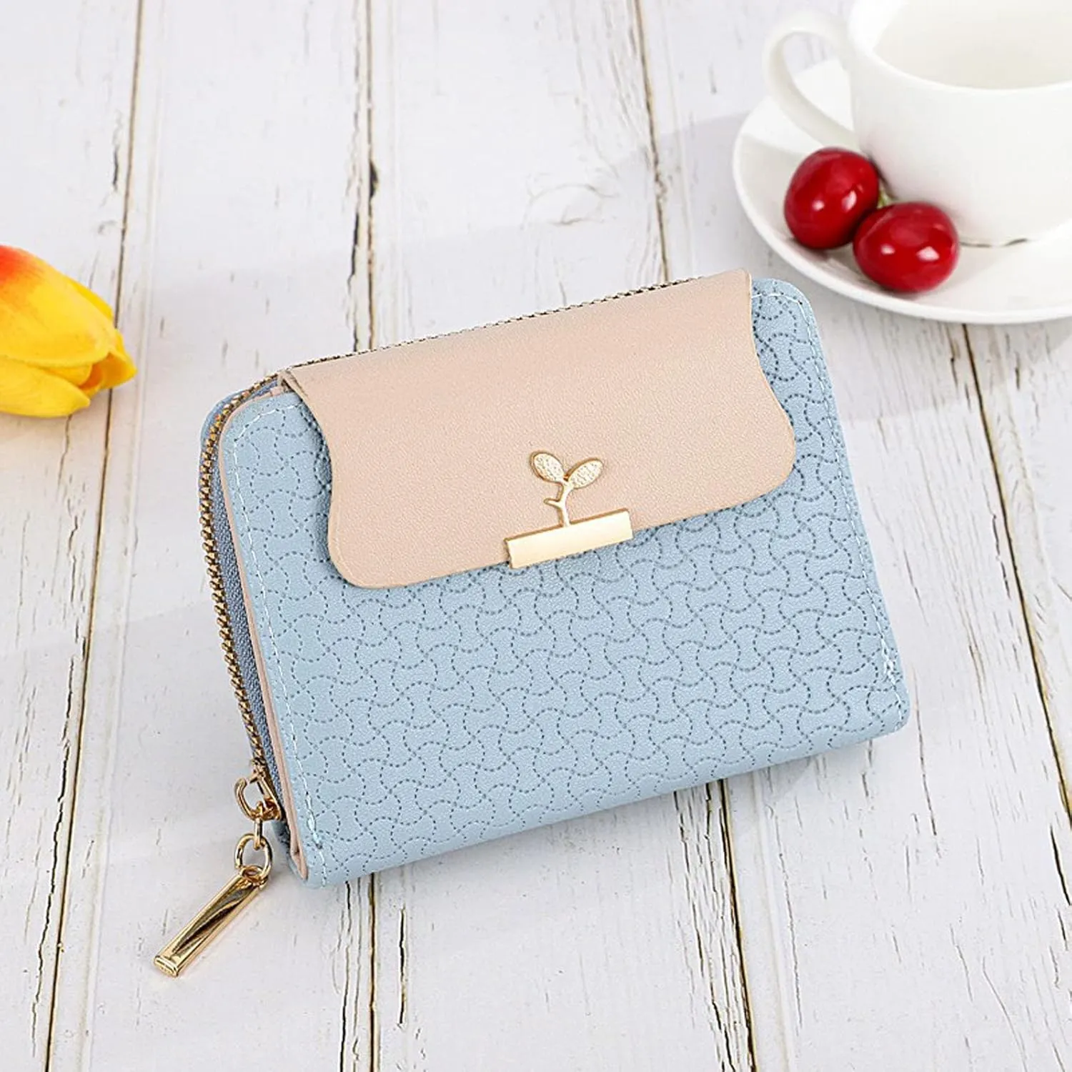 Tote for Women - Cartoon Leather Zipper Purse, Envelope Wallet, Clutch With Card Key Holder for Shopping Ladies M