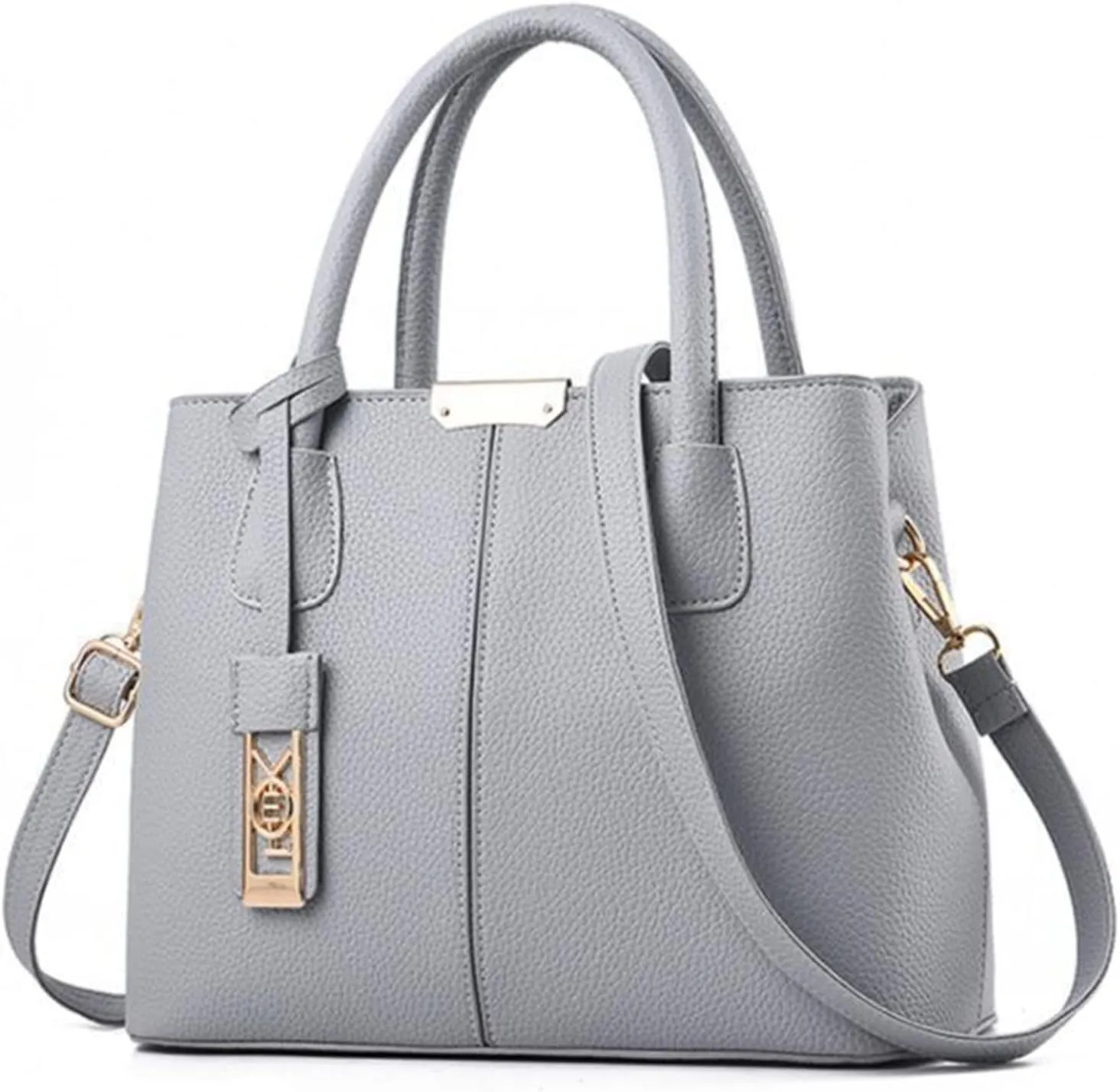 Tote Top Handle Satchel Bags for Women Work Tote Bags with Strap Vintage Top-Handle Handbags Versatile Daily Bag(Grey)