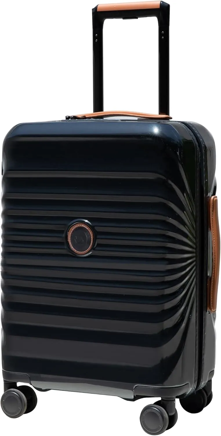 Travel Convenience with Lightweight 24" Spinner Suitcase, Spacious Inner Storage, USB Port, Wheel Lock, Black