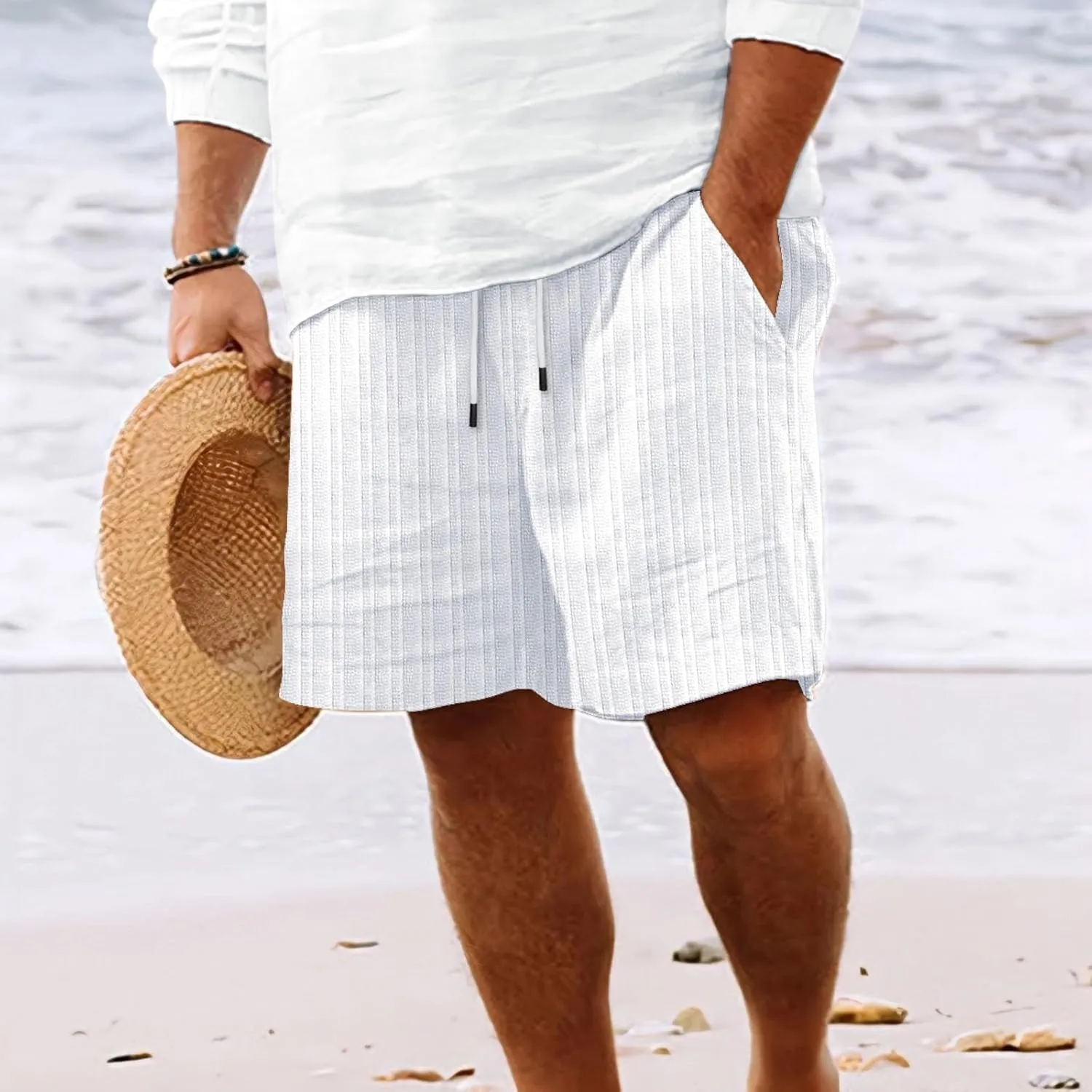 Travel Pants for Men Beach Swing Chino Shorts Men Large Size Beach Shorts for Men Plus Size Cargo Shorts Men, Medium