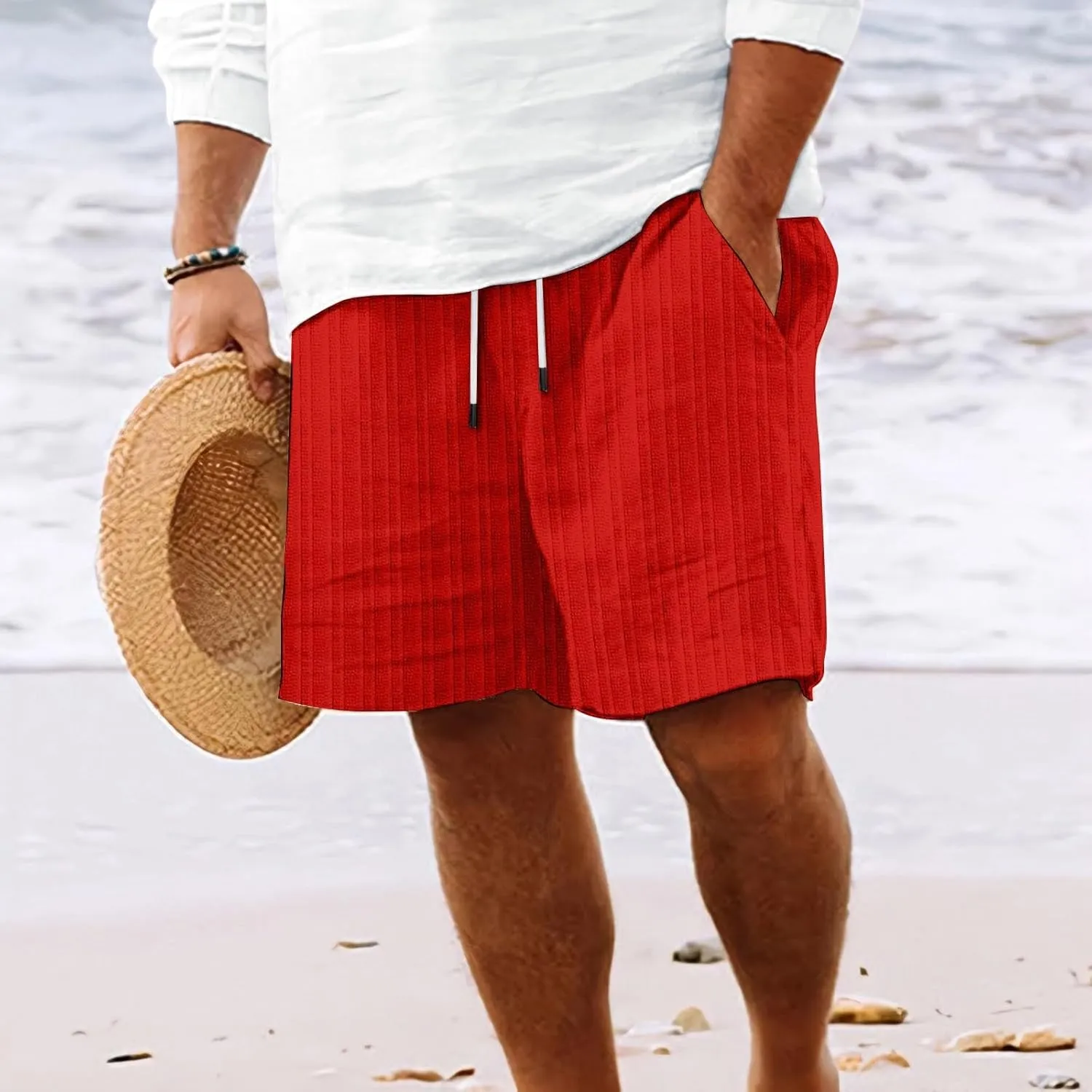 Travel Pants for Men Beach Swing Chino Shorts Men Large Size Beach Shorts for Men Plus Size Cargo Shorts Men, Medium