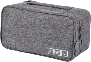 Travel Storage Bag Underwear Organizer Bra Bag Compact Light Grey Pouch