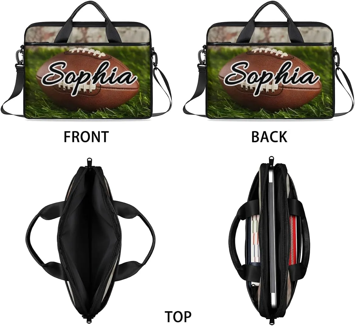 TropicalLife Personalized Laptop Bag 15 Inch Custom Sleeve Case with Handle Shoulder Strap Computer Messenger Bag