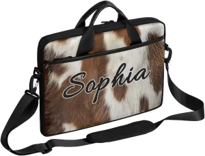 TropicalLife Personalized Laptop Bag 15 Inch Custom Sleeve Case with Handle Shoulder Strap Computer Messenger Bag