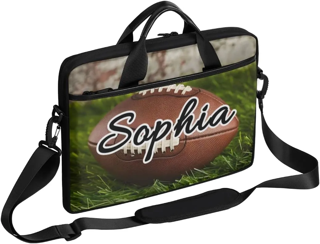 TropicalLife Personalized Laptop Bag 15 Inch Custom Sleeve Case with Handle Shoulder Strap Computer Messenger Bag