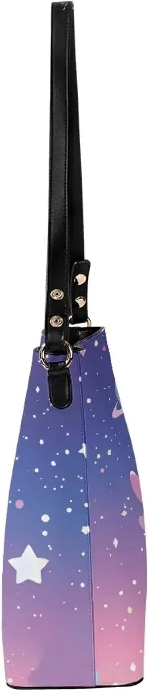 Tuoxiukan Personalized Tote Bags for Women Custom Handbags with Logo Shoulder Cross-body Bucket Bags Gifts for Her
