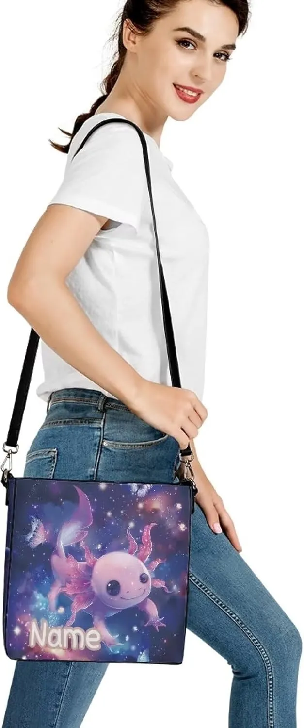 Tuoxiukan Personalized Tote Bags for Women Custom Handbags with Logo Shoulder Cross-body Bucket Bags Gifts for Her