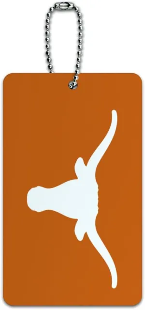 University of Texas Primary Logo Luggage Card Suitcase Carry-On ID Tag