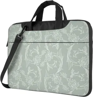 Vintage Farmhosue Chic Flowers Stylish 13-15.6 Inch Laptop Bag For Man And Women, Computer Messenger Bag, Trendy Shoulder Strap Design