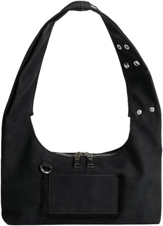 Vintage French Suede Underarm Bag Chic Shoulder Bag Satchel Purse Hobo Tote Bag Trendy Handbag for Women Girls