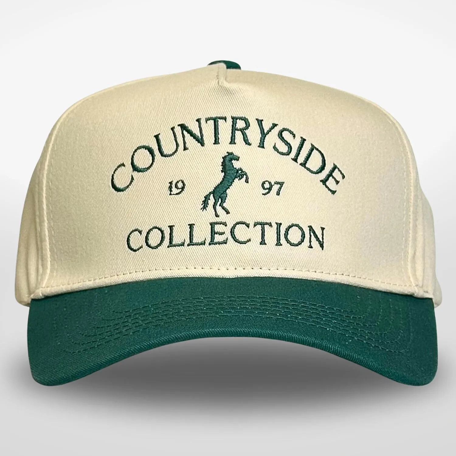 Vintage Western Trucker Hat | Men & Women | Country Cute Caps for Cowgirls Cowboys | Camo Denim Embroidered Cotton | Snapback