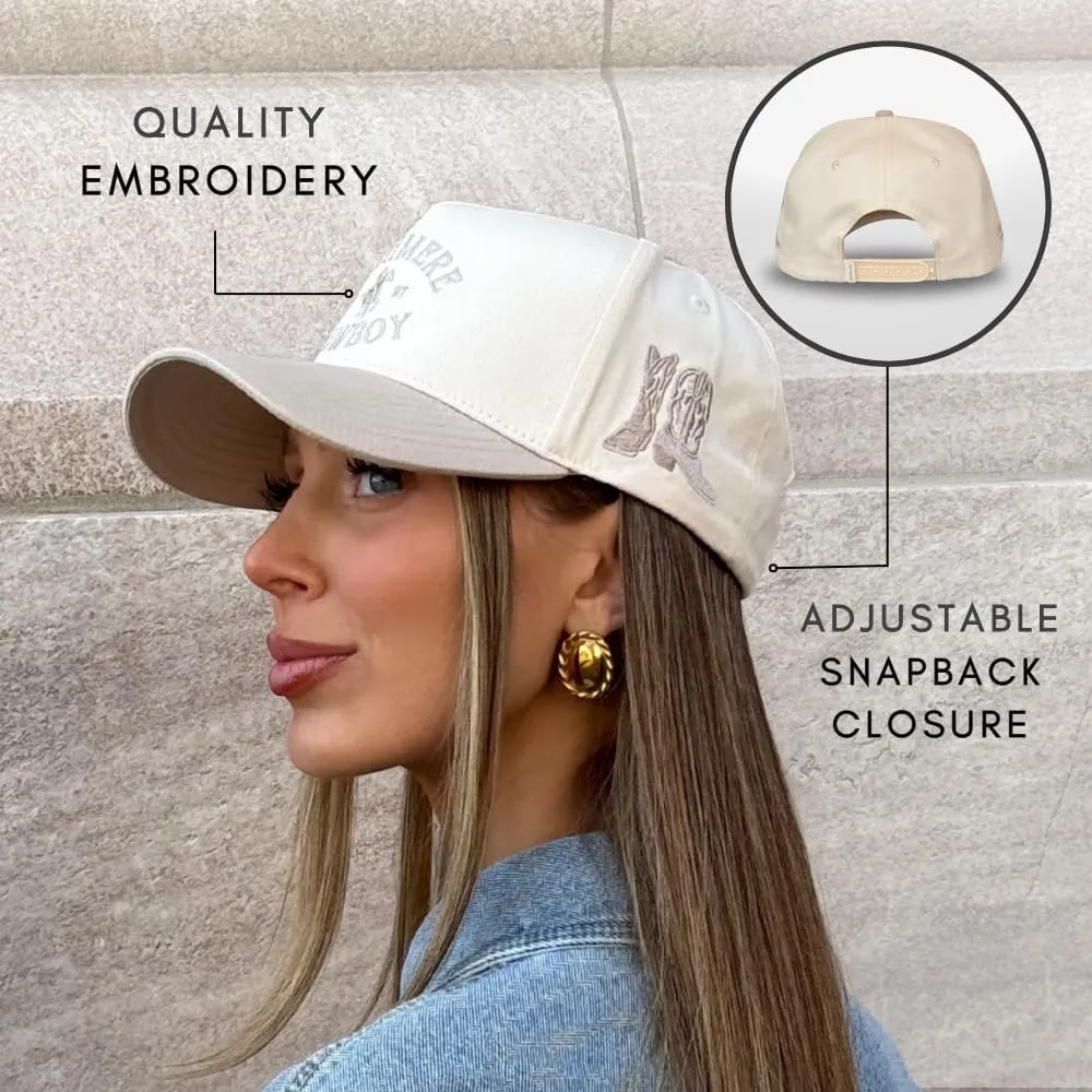Vintage Western Trucker Hat | Men & Women | Country Cute Caps for Cowgirls Cowboys | Camo Denim Embroidered Cotton | Snapback