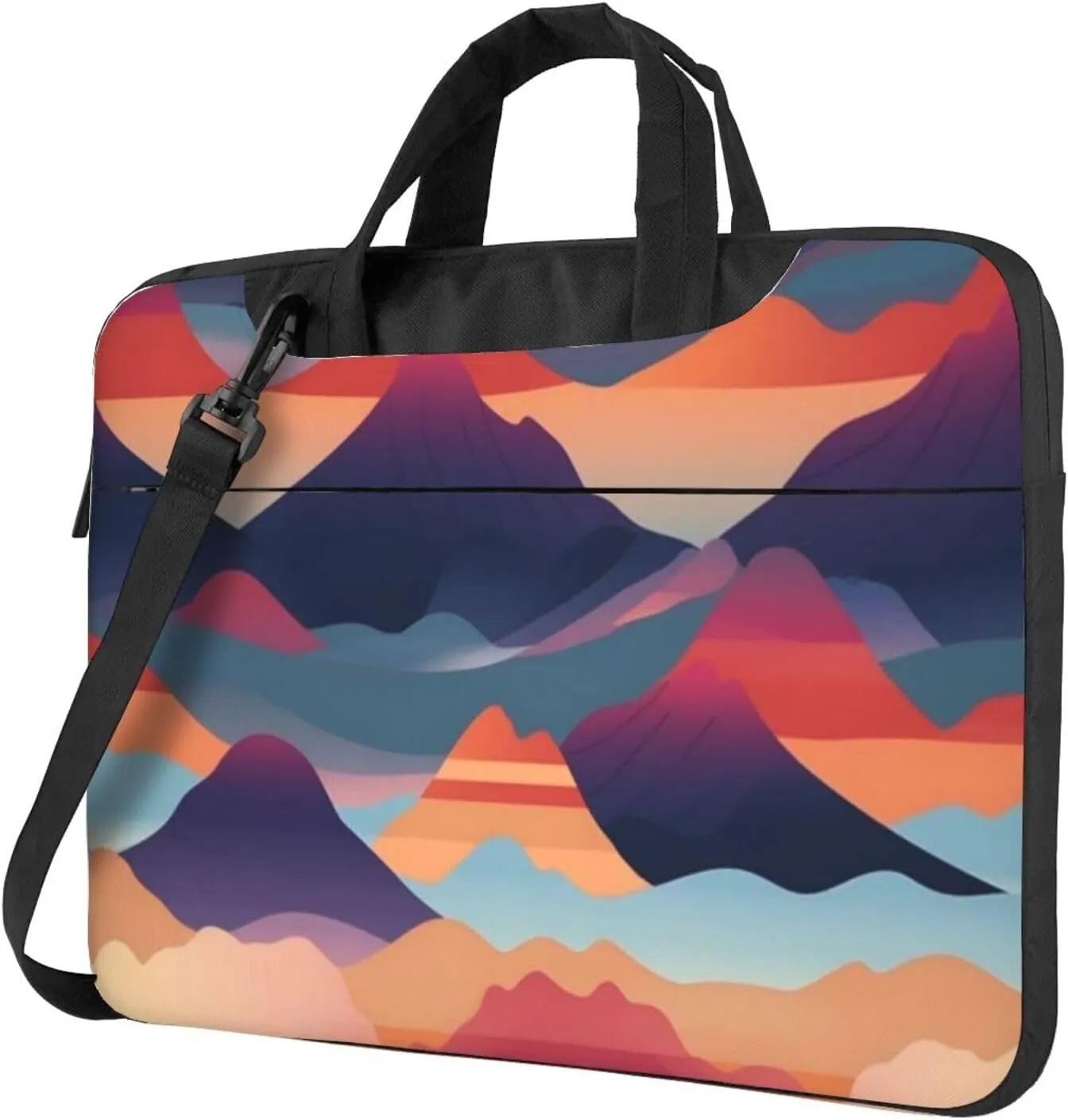 Volcano Bloom Stylish 13-15.6 Inch Laptop Bag For Man And Women, Computer Messenger Bag, Trendy Shoulder Strap Design