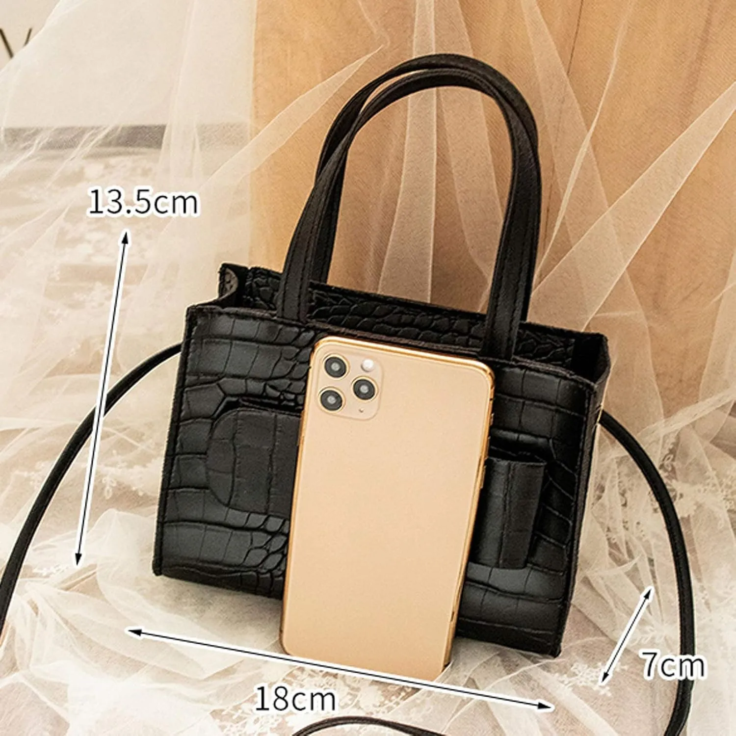 Waterproof Shoulder Bags for Women Cute Hobo Tote Handbags Mini Clutch Purses with Zipper Closure Messenger Bag(Red)