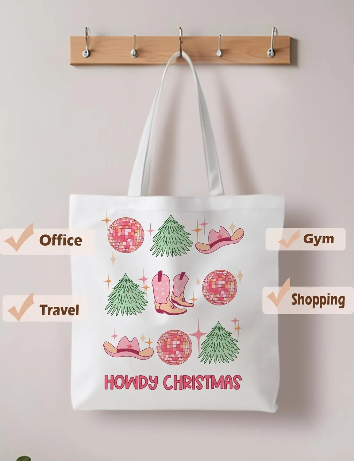 Western Tote Bag, Western Stuff for Women, Western Reusable Grocery Bags Shopping Bags