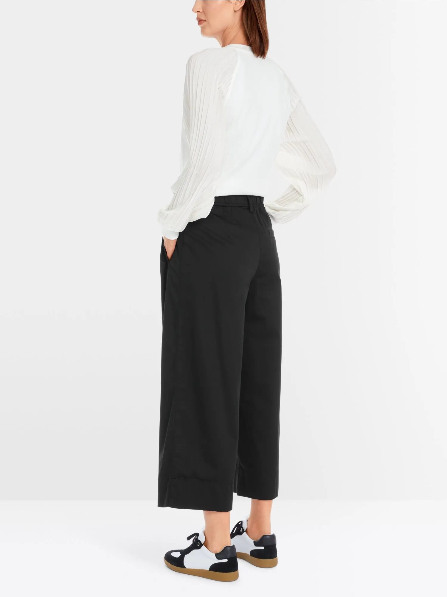 Wide Leg Crop Pant - Black