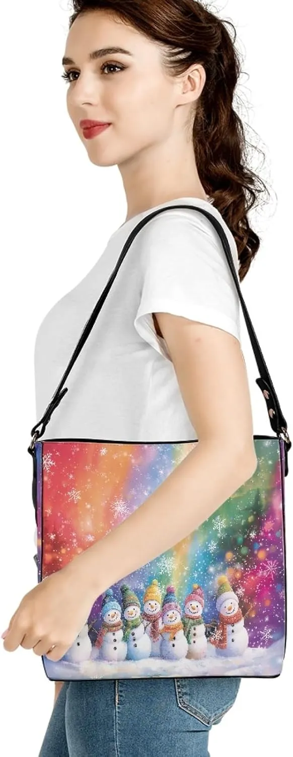 Women Purses and Handbags Leather Hobo Bags Shoulder Bucket Crossbody Purse