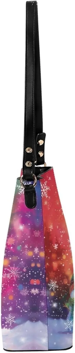 Women Purses and Handbags Leather Hobo Bags Shoulder Bucket Crossbody Purse