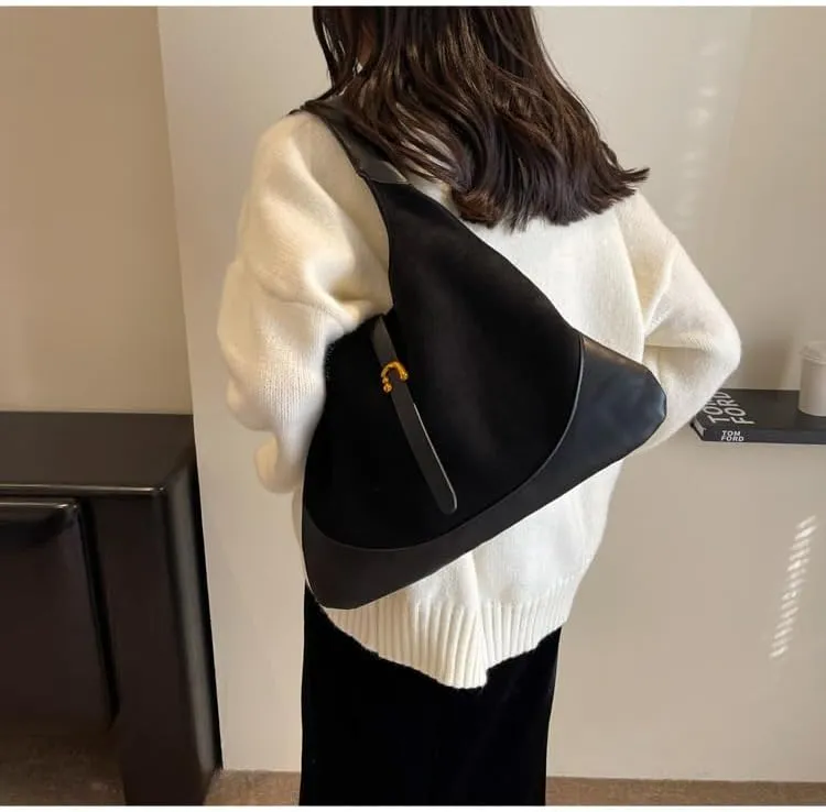 Women Slouchy Large Capacity Tote Bag Vintage Casual Hobo Bag Chic Shoulder Bag Satchel Purse Clutch Bag Underarm bag
