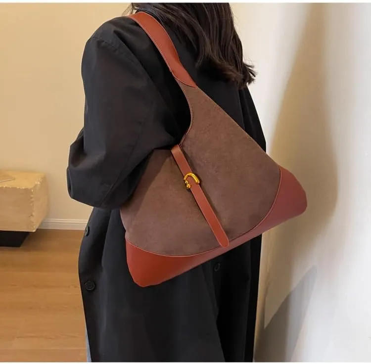 Women Slouchy Large Capacity Tote Bag Vintage Casual Hobo Bag Chic Shoulder Bag Satchel Purse Clutch Bag Underarm bag