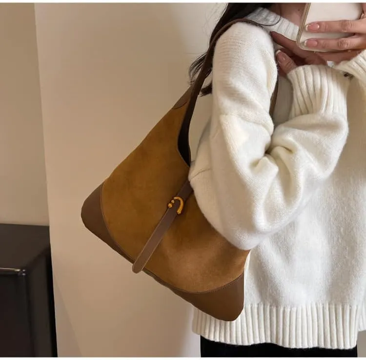Women Slouchy Large Capacity Tote Bag Vintage Casual Hobo Bag Chic Shoulder Bag Satchel Purse Clutch Bag Underarm bag