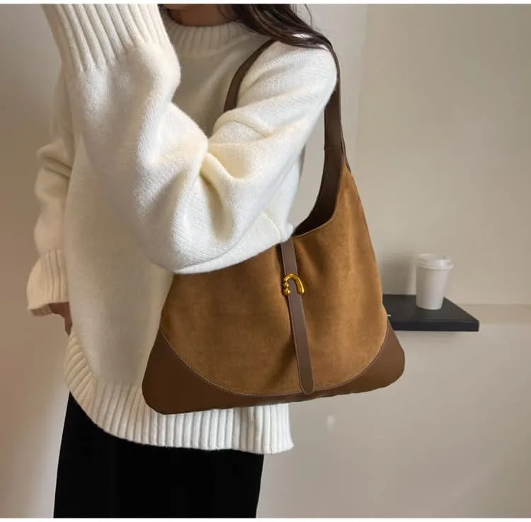 Women Slouchy Large Capacity Tote Bag Vintage Casual Hobo Bag Chic Shoulder Bag Satchel Purse Clutch Bag Underarm bag
