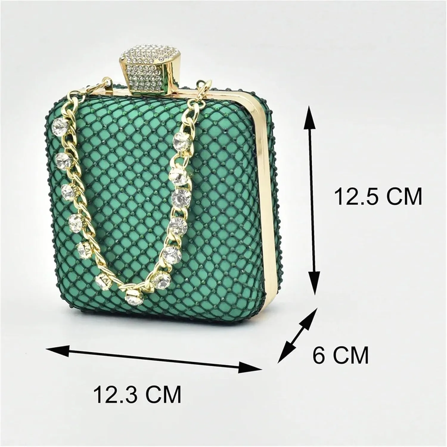 Women's African Diamond Bridal Set - Pointed Toe Elegant Wedding Pumps & Clutch
