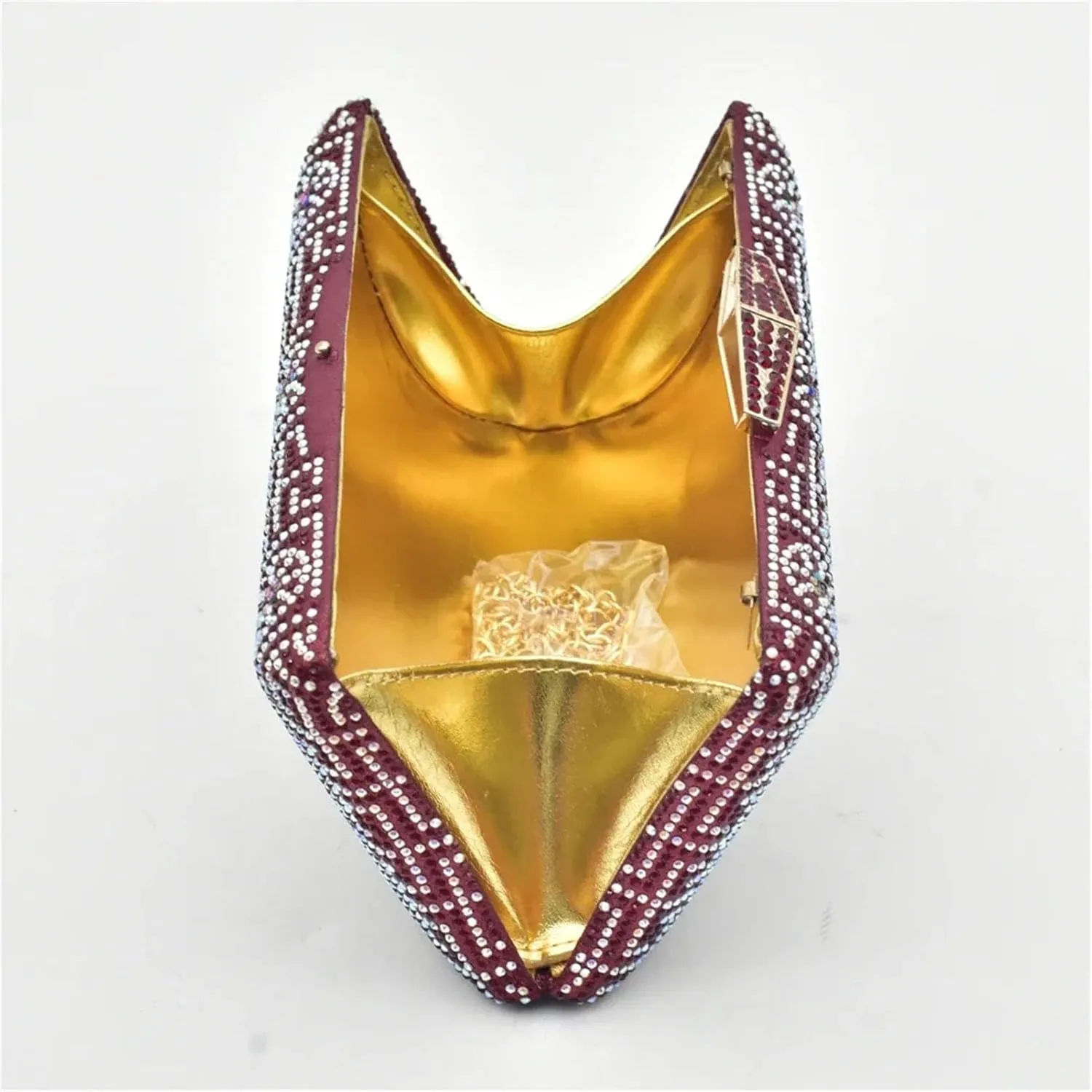 Women's African-Italian Bridal Set - Matching Pumps & Clutch for Nigerian Weddings and Party Events