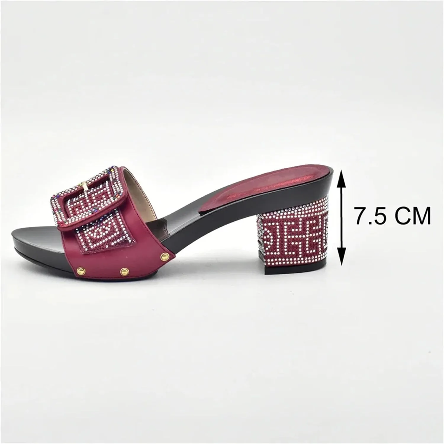 Women's African-Italian Bridal Set - Matching Pumps & Clutch for Nigerian Weddings and Party Events