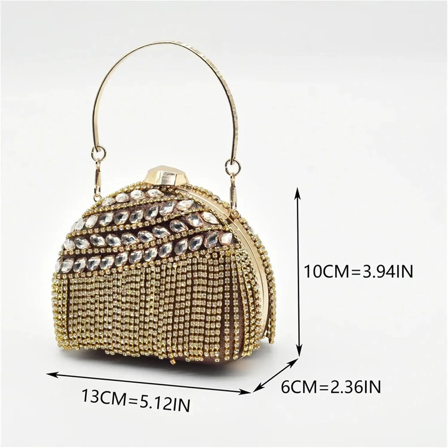 Women's African-Italian Bridal Set - Rhinestone-Embellished Pumps & Matching Clutch Bag