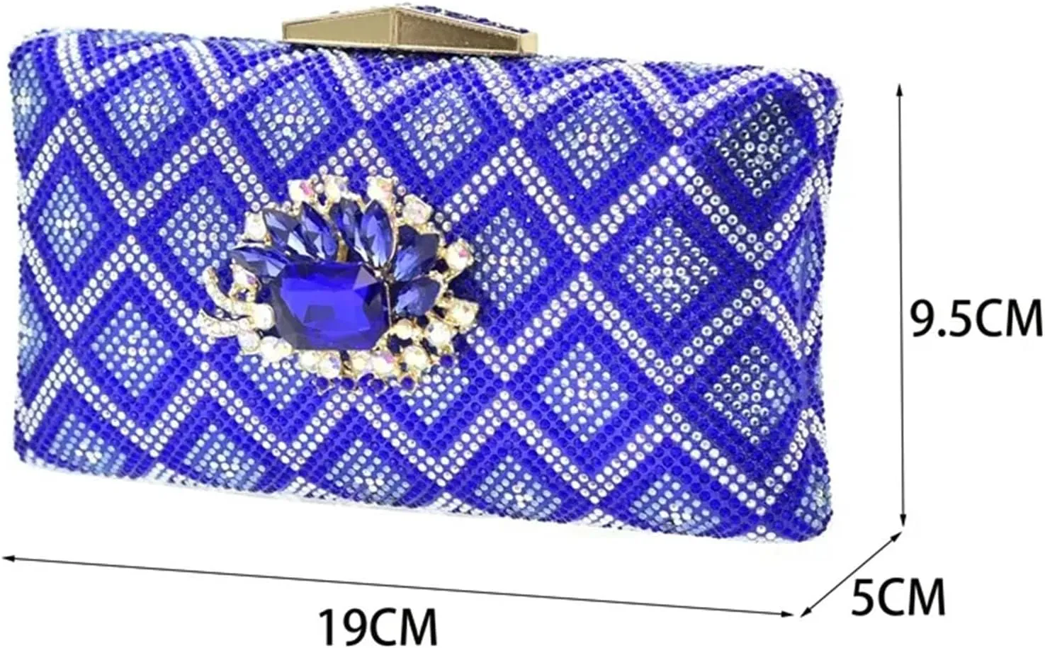 Women's African-Italian Party Set - Rhinestone Pumps & Matching Clutch Bag