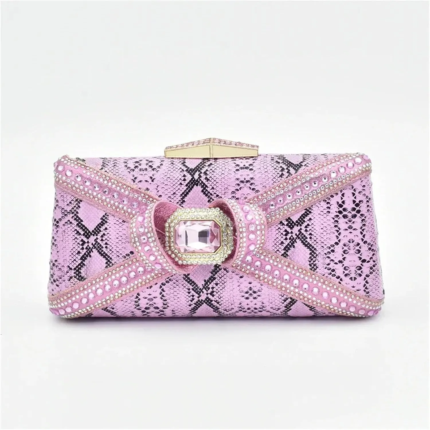 Women's African Luxury Wedding Collection - Italian-Designed Pearl-Embellished Pumps & Sequined Clutch for Plus Size Brides
