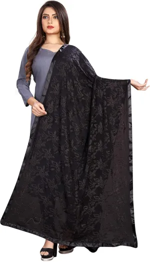 Women's Chiffon Embroidered Scarf Pashmina Shawls and Wraps for Evening Dress, Wedding & Special Occasion