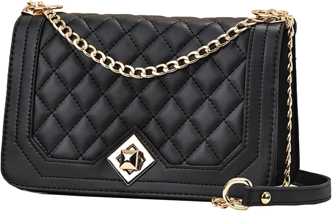 Women's Crossbody Bags Quilted Leather Shoulder Bags Quilted Tote Bags Clutch Bags Evening Bags Wallets