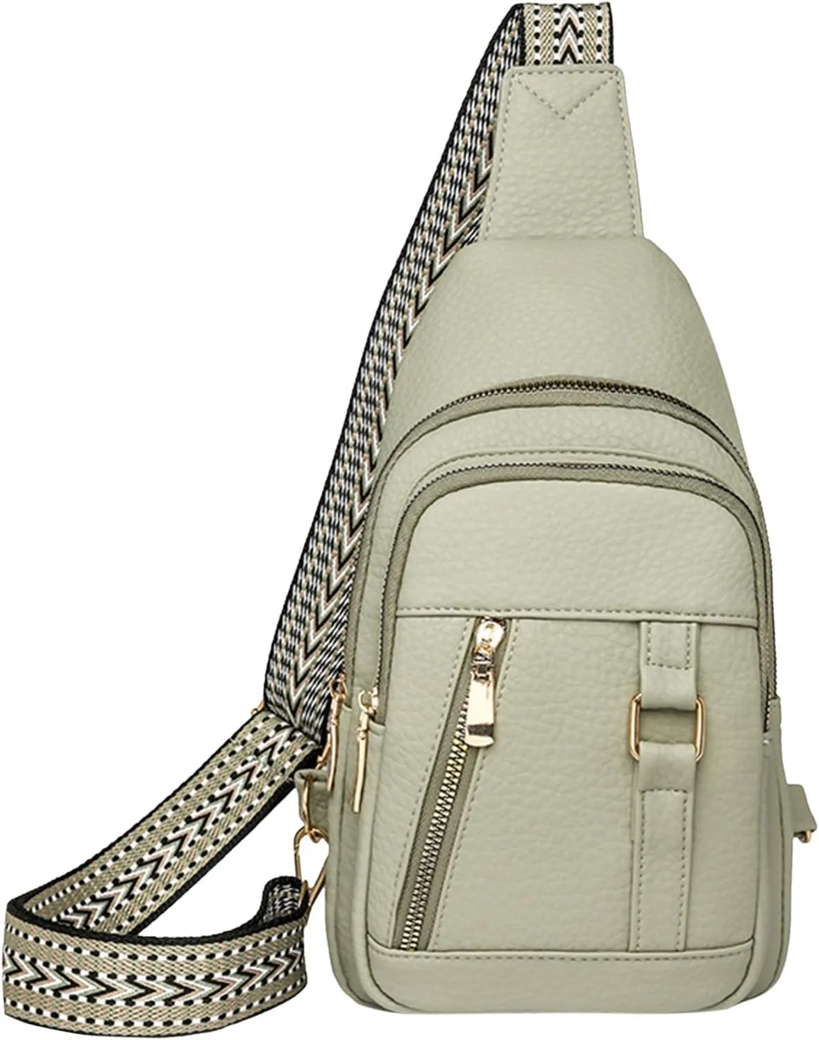 Women's Crossbody Handbags 2024 New Leather Crossbody Fanny Packs for Women,trendy Chest Bag Backpack with Adjustable Strap,cross Body Bag for Hiking Sports Outdoor Travel