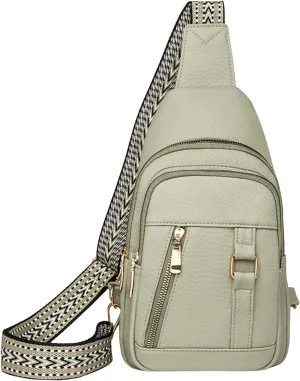 Women's Crossbody Handbags 2024 New Leather Crossbody Fanny Packs for Women,trendy Chest Bag Backpack with Adjustable Strap,cross Body Bag for Hiking Sports Outdoor Travel