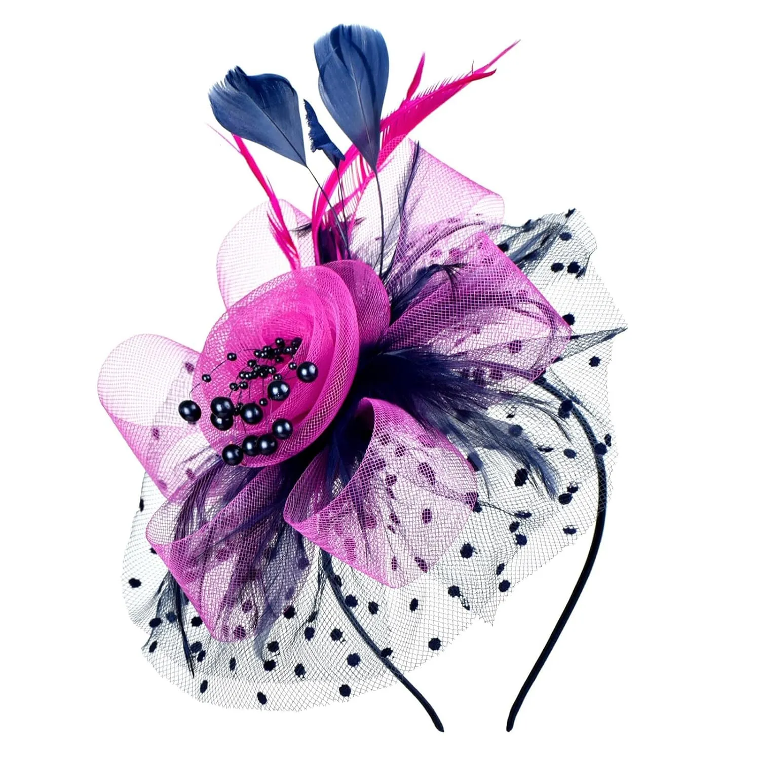 Womens Fascinator Hat Green Hat For Women Wedding Flower Cocktail Mesh Feathers Hair Clip Derby Hats And Fascinators