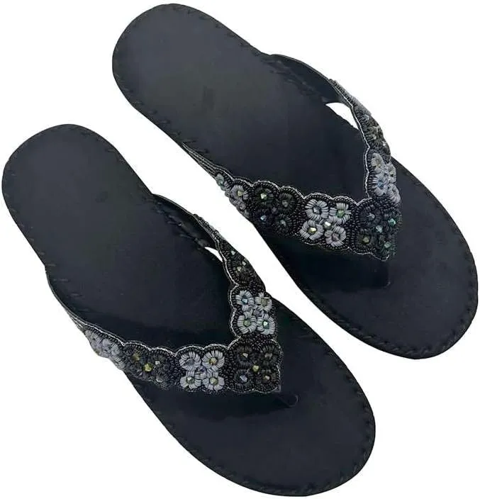Womens Fashion Orthotic Etnic Flip Flops Ladies Slip On Cushion Thong Sandals With Comfortable Arch Support