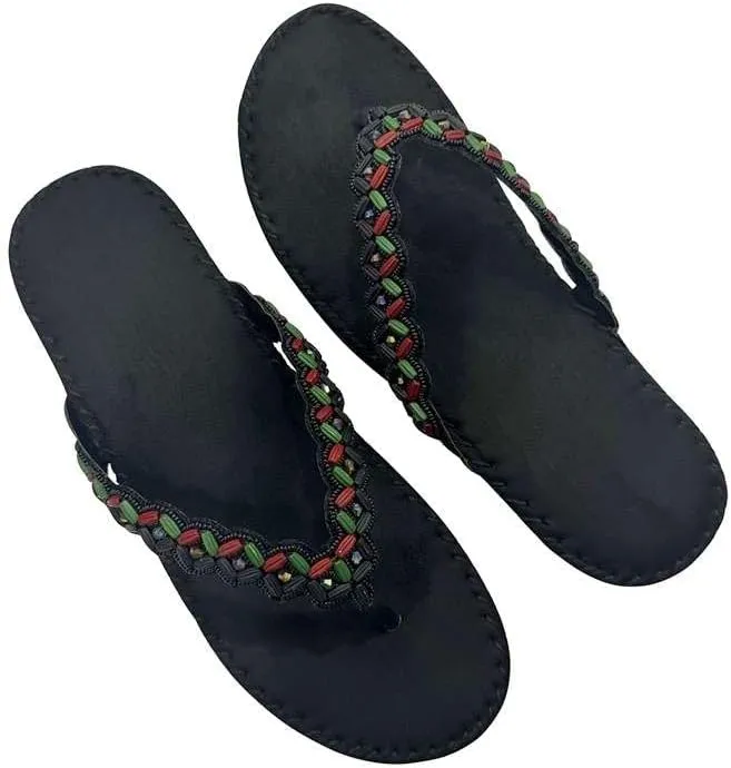 Womens Fashion Orthotic Etnic Flip Flops Ladies Slip On Cushion Thong Sandals With Comfortable Arch Support