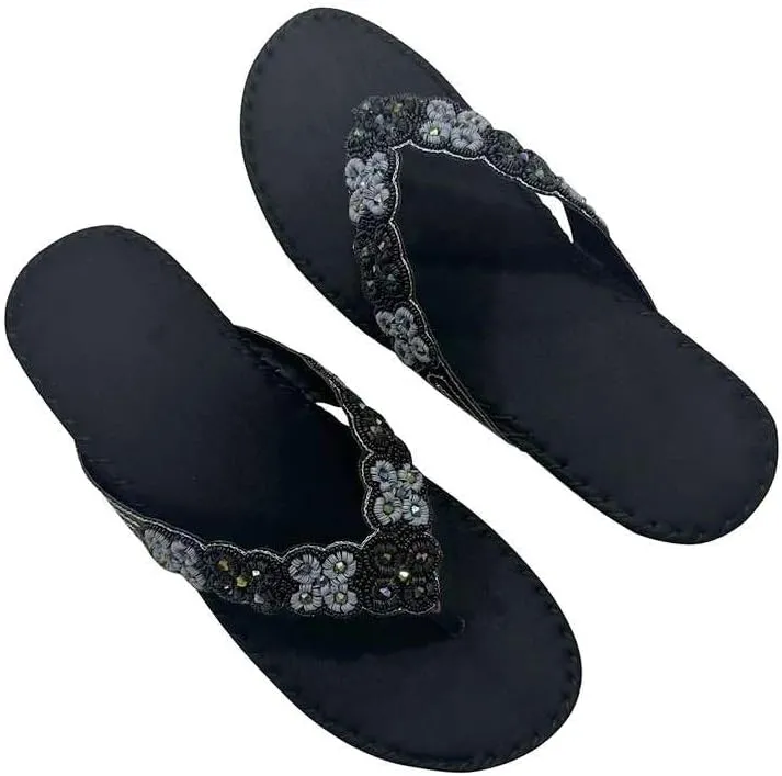 Womens Fashion Orthotic Etnic Flip Flops Ladies Slip On Cushion Thong Sandals With Comfortable Arch Support