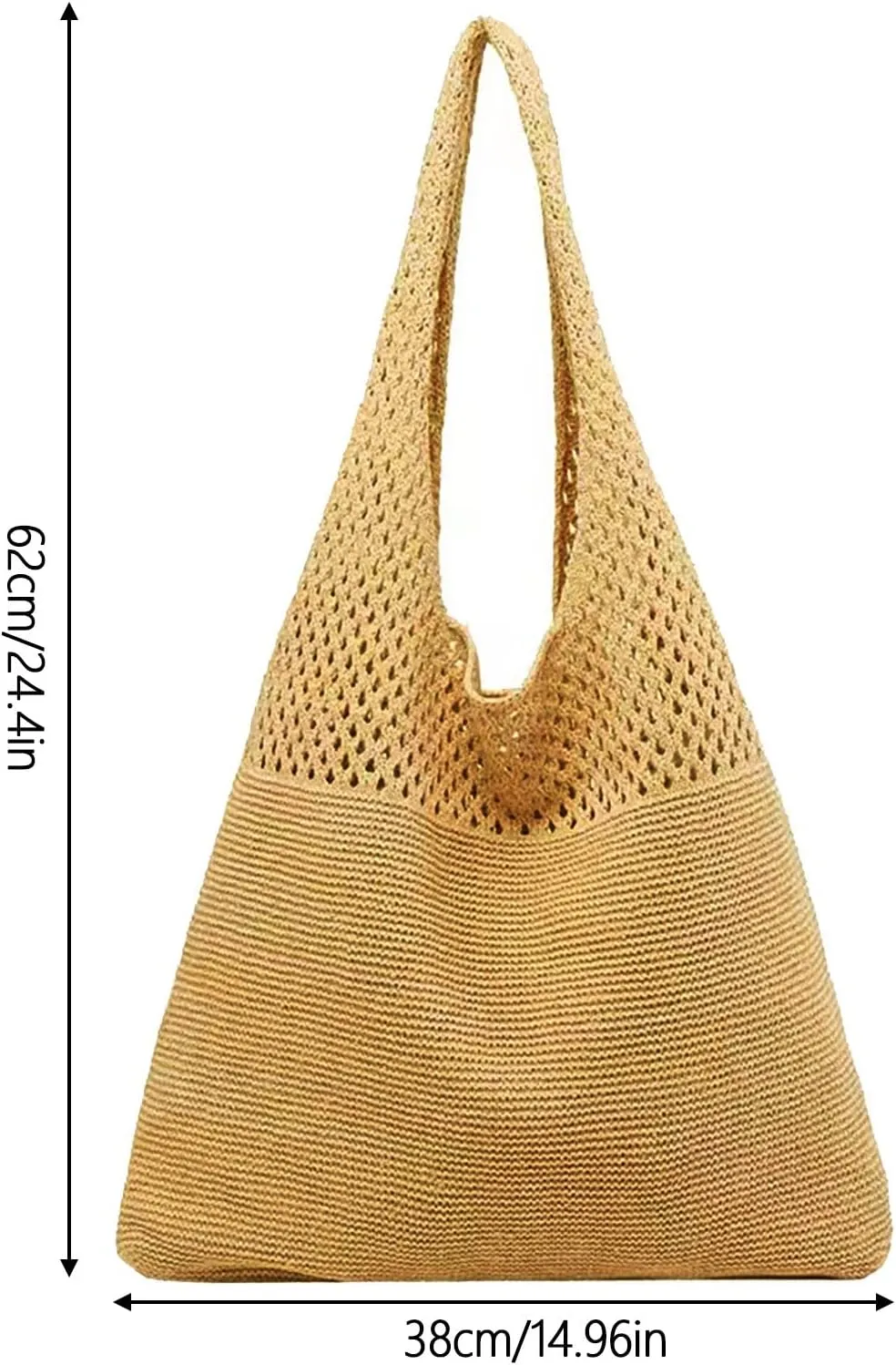 Women's Fashion Shoulder Bags Cute Hobo Tote Handbags Mini Clutch Purses with Zipper Closure Fashion Beach Bag(White)