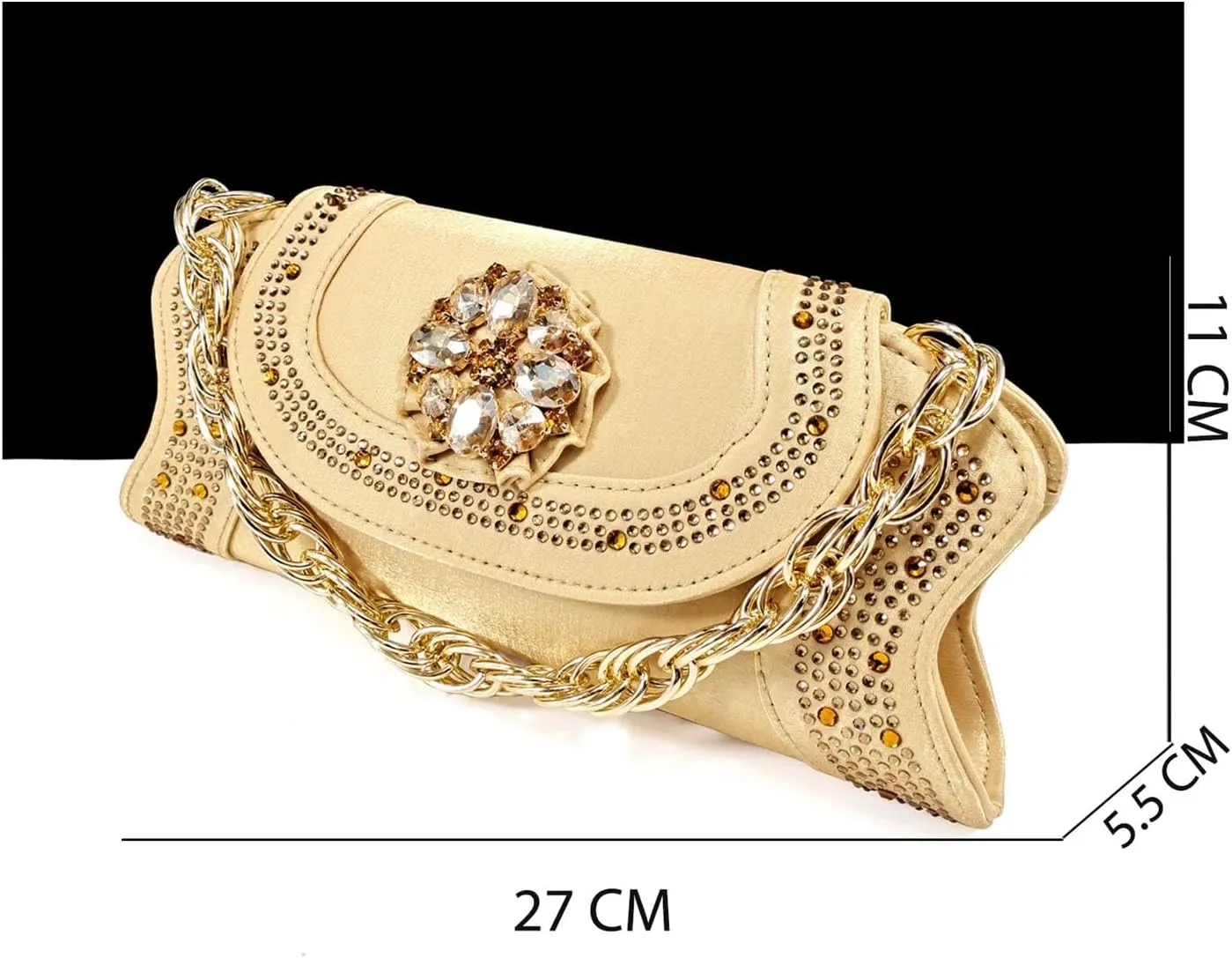 Women's Gold INS African-Italian Set - Artisan-Crafted Stilettos & Pearl-Clasp Clutch for Luxury Weddings